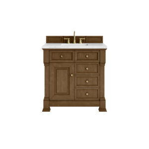 Brookfield 36" Single Vanity, Honey Oak