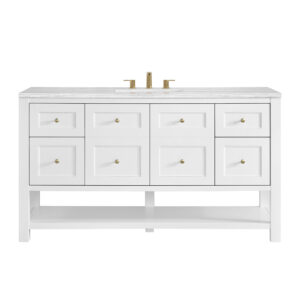 Breckenridge 60" Single Vanity, Bright White