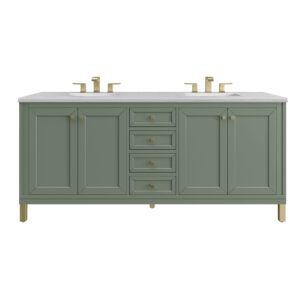 Chicago 72" Double Vanity, Smokey Celadon