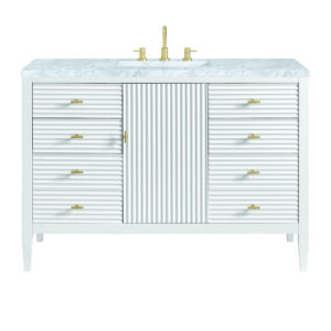 Myrrin 48" Single Vanity, Bright White
