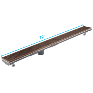 QM Lagos Series. 72″ Adjustable Kit (2″ outlet):  Wedgewire Line. Bronze