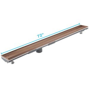 QM Lagos Series. 72″ Adjustable Kit (2″ outlet):  Mist (Tile-in) Line. Bronze