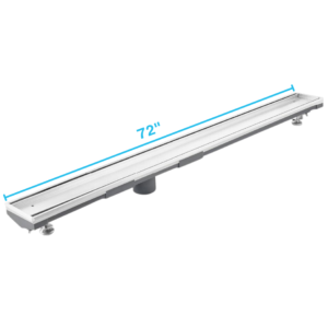 QM Lagos Series. 72″ Adjustable Kit (2″ outlet):  Mist (Tile-in) Line. Polished