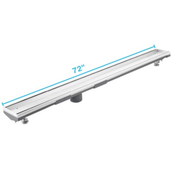 QM Lagos Series. 72" Adjustable Kit (2" outlet):  Mist (Tile-in) Line. Polished