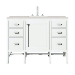 Addison 48" Single Vanity, Glossy White
