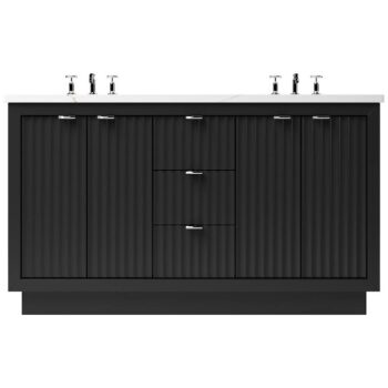 Vander 72" LeCrieú Double Bath Vanity In Noir