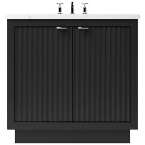 Vander 48″ LeCrieú Single Bath Vanity In Noir
