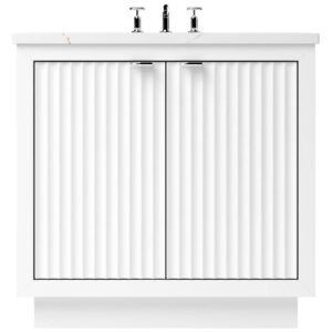 Vander 48″ LeCrieú Single Bath Vanity In Pure White