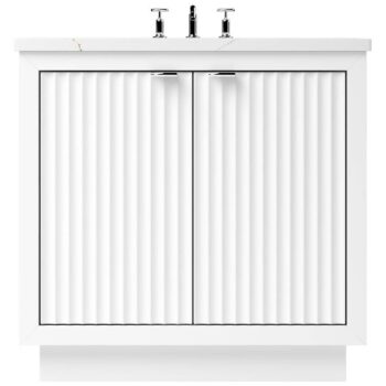 Vander 48" LeCrieú Single Bath Vanity In Pure White