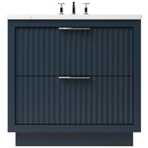 Vander 48″ LeCrieú Two-Drawer Single Bath Vanity In Hague Blue