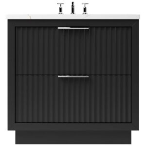 Vander 48″ LeCrieú Two-Drawer Single Bath Vanity In Noir