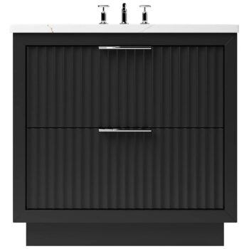 Vander 48" LeCrieú Two-Drawer Single Bath Vanity In Noir