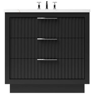 Vander 48″ LeCrieú Three-Drawer Single Bath Vanity In Noir