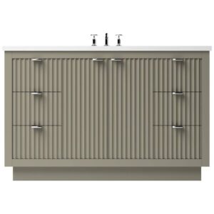 Vander 60″ LeCrieú Single Extra Wide Bath Vanity In French Olive