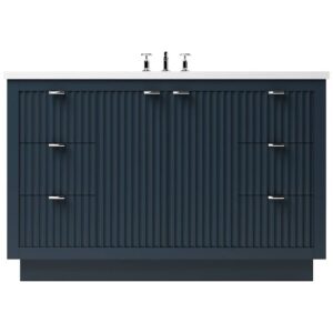 Vander 60″ LeCrieú Single Extra Wide Bath Vanity In Hague Blue