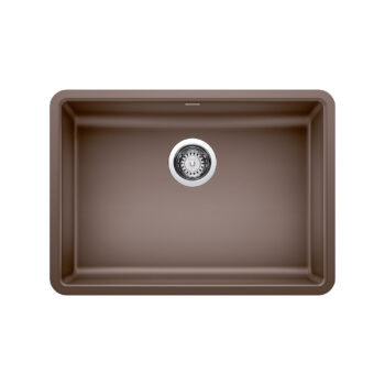 Blanco Precis SILGRANIT 25" ADA Single Bowl Undermount Kitchen Sink - Café