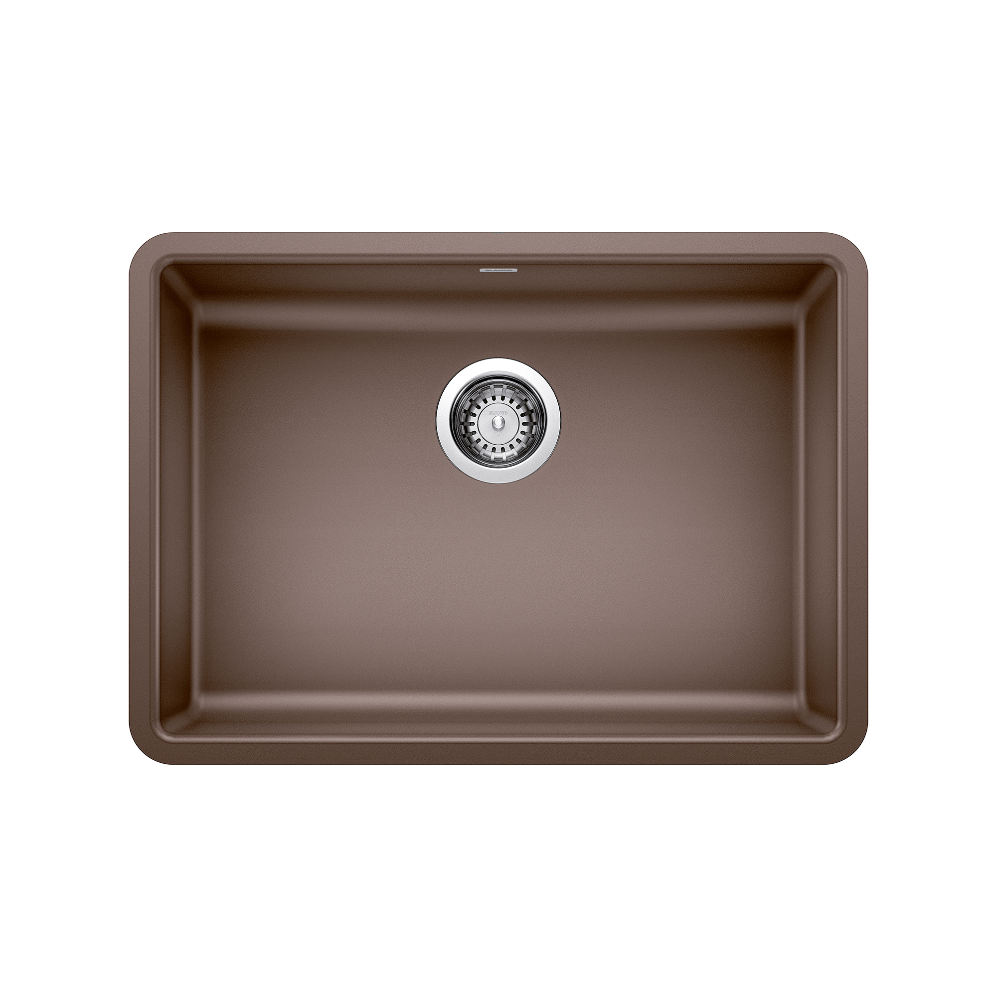 Blanco Precis SILGRANIT 25" ADA Single Bowl Undermount Kitchen Sink - Café