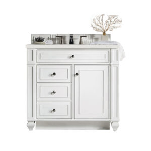Bristol 36" Single Vanity, Bright White