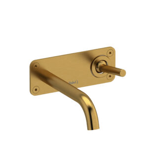 Riobel Riu™ Wall Mount Lavatory Faucet In Brushed Gold
