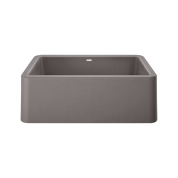 Blanco Ikon SILGRANIT 30" Single Bowl Apron-Front Farmhouse Sink - Metallic Gray