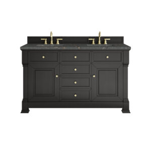 Brookfield 60" Double Vanity, Black Onyx