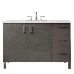 Metropolitan 48" Single Vanity, Silver Oak