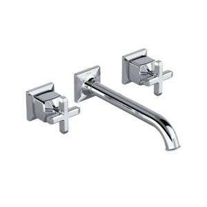 ROHL Apothecary™ Wall Mount Lavatory Faucet Trim In Polished Chrome