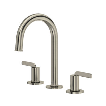 Riobel Authentica™ Widespread Lavatory Faucet With C-Spout In Brushed Nickel
