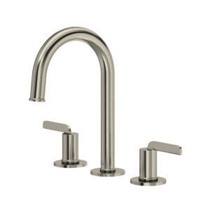 Riobel Authentica™ Widespread Lavatory Faucet With C-Spout In Brushed Nickel