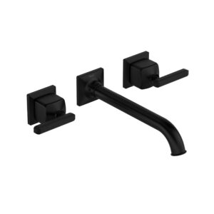 ROHL Apothecary™ Wall Mount Lavatory Faucet Trim In Matte Black