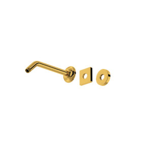 ROHL 9″ Wall Mount Shower Arm In Unlacquered Brass