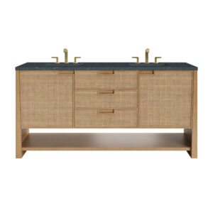 Solene 72" Double Vanity, Seaside Oak