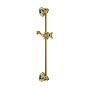 ROHL 22″ Slide Bar In Unlacquered Brass
