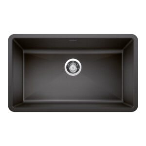 Blanco Precis SILGRANIT 32″ Super Single Undermount Kitchen Sink – Anthracite