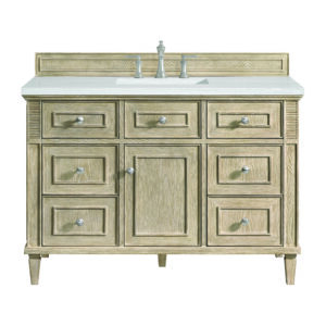 Lorelai 48" Single Vanity, Whitewashed Oak