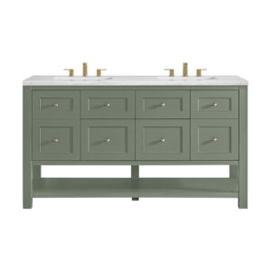 Breckenridge 60" Double Vanity, Smokey Celadon