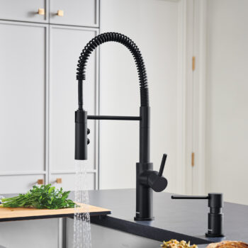 Blanco Catris Semi-Pro Pull-Down Dual-Spray Kitchen Faucet 1.5 GPM - Matte Black - Image 3