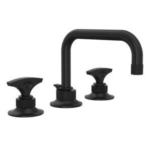 ROHL Graceline® Widespread Lavatory Faucet With U-Spout In Matte Black