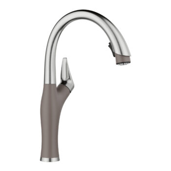 Blanco Artona Pull-Down Dual-Spray Kitchen Faucet 1.5 GPM - PVD Steel/Volcano Gray