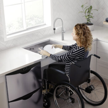 Blanco Quatrus R0 25" Single Bowl Undermount ADA Stainless Steel Kitchen Sink - Image 3