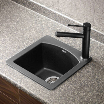 Blanco Diamond SILGRANIT 15" Dual Mount Bar Sink - Anthracite - Image 3