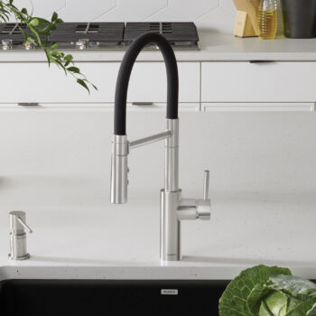 Blanco Catris Flexo Semi-Pro Pull-Down Dual-Spray Kitchen Faucet 1.5 GPM - PVD Steel - Image 2