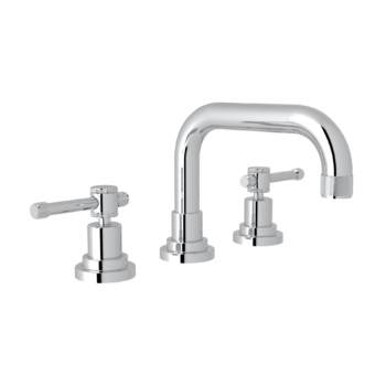 ROHL Campo™ Widespread Lavatory Faucet With U-Spout In Polished Chrome