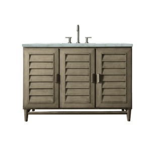 Portland 48" Single Vanity Whitewashed Walnut