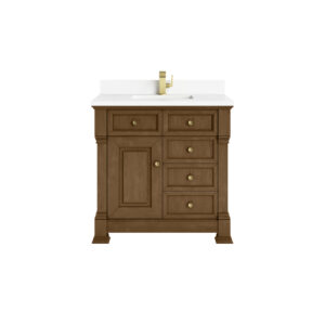Brookfield 36" Single Vanity, Honey Oak