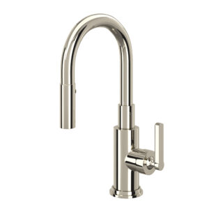 ROHL Lombardia® Pull-Down Bar/Food Prep Kitchen Faucet In Polished Nickel