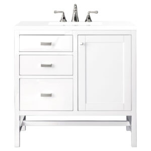 Addison 36″ Single Vanity, Glossy White