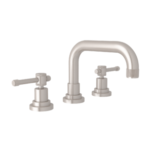 ROHL Campo™ Widespread Lavatory Faucet With U-Spout In Satin Nickel