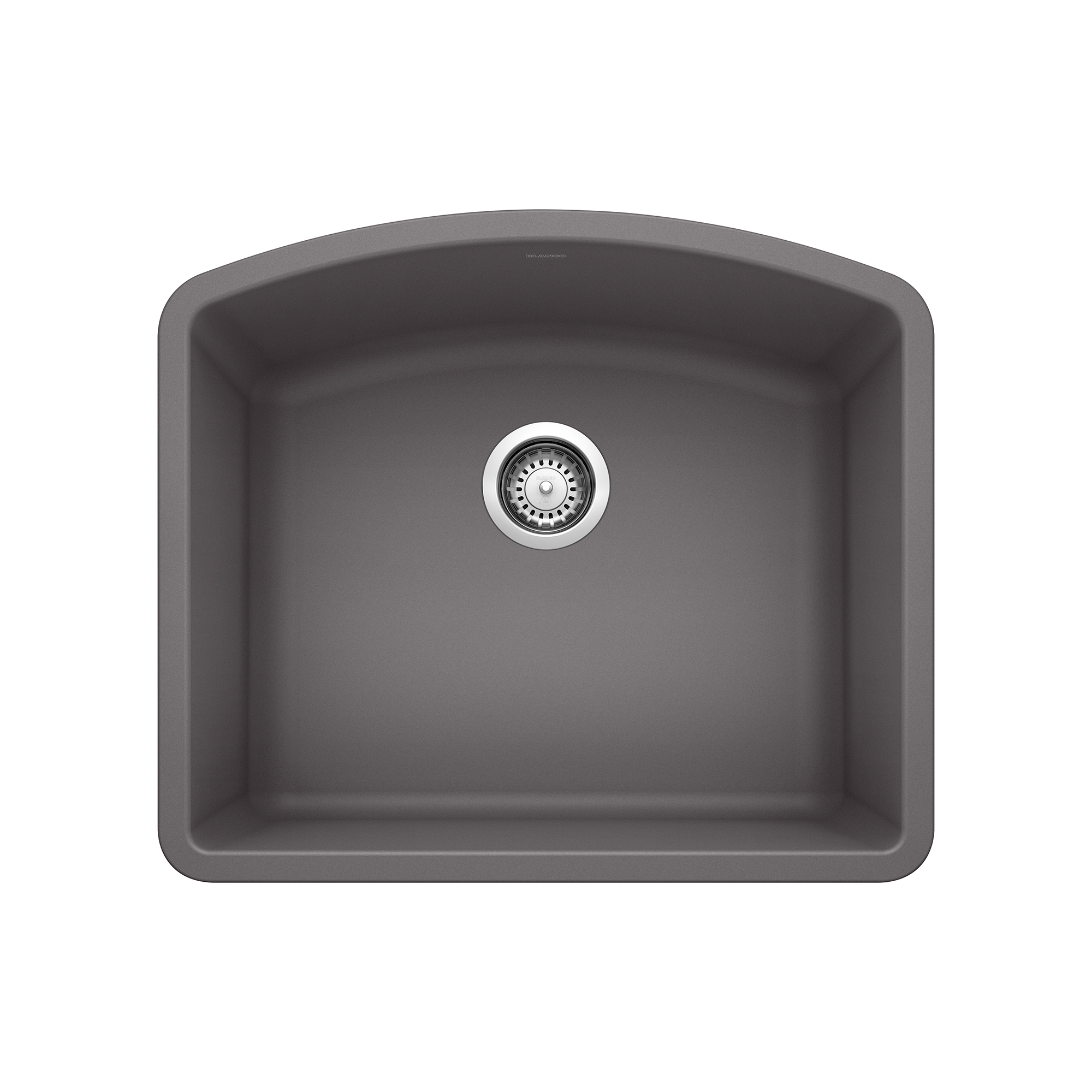 Blanco Diamond SILGRANIT 24" Single Bowl Undermount Kitchen Sink - Cinder