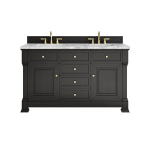 Brookfield 60" Double Vanity, Black Onyx
